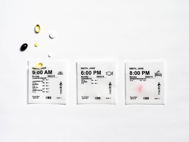 3 MedBox pill packets